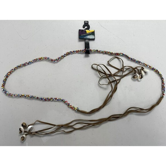 No Boundaries Women's Multicolor High Quality Beads Belt Size XL...No Boundaries - Picture 2 of 3